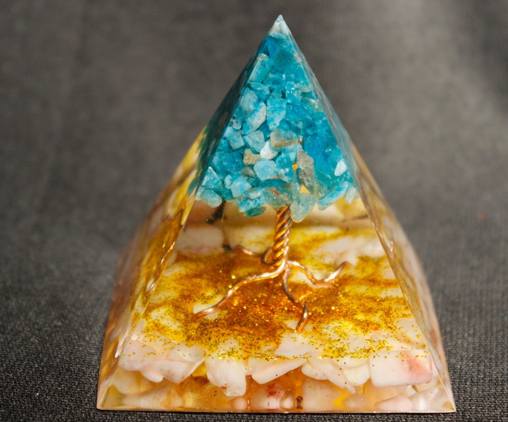 

Orgone Pyramid Chakra - Tree of Life, 501 Original