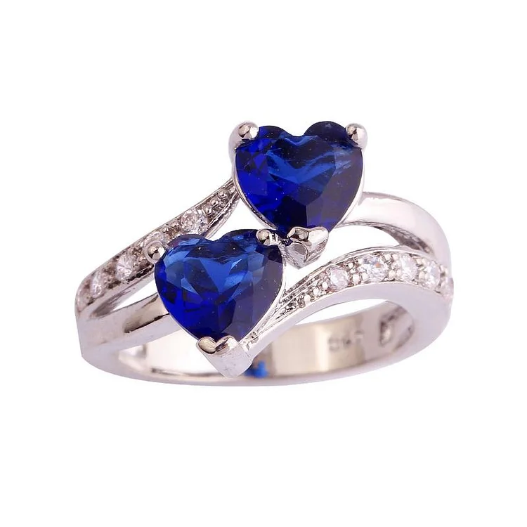 Double Heart Zircon Ring | 168DEAL