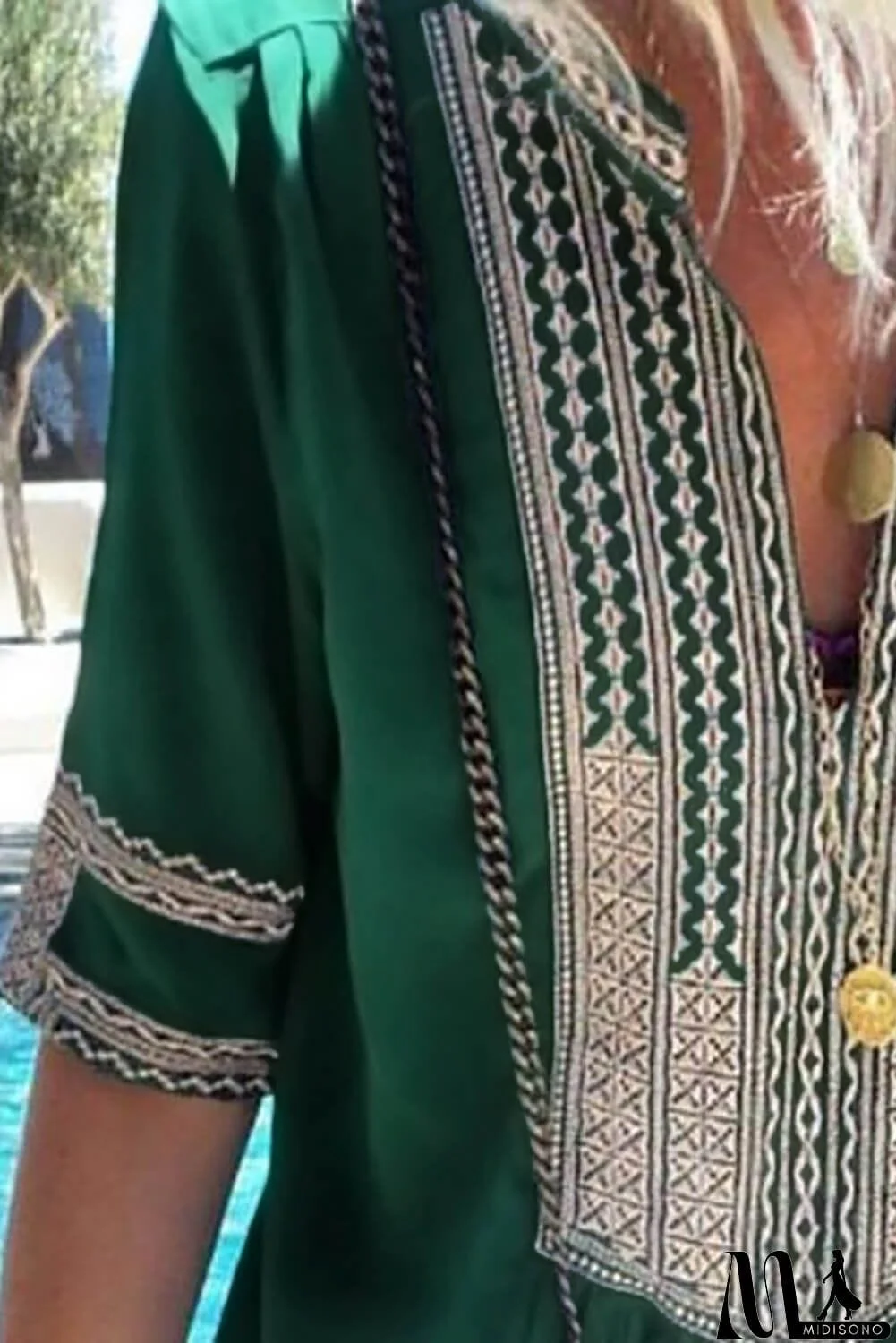 MidiSono - Bohemian Floral Print Split Maxi Dress