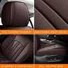 MINGBRON Car Seat Covers,Car Seat Protector Waterproof,Seat Covers Front Set, Car Seat Protectors,Automotive Seat Covers Fit for Most Cars Brown