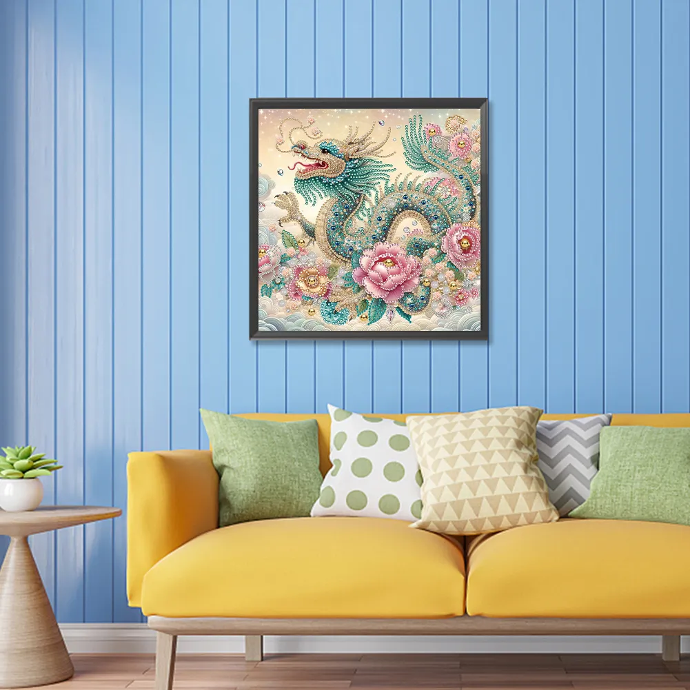 Diamond Painting - Partial Special Shaped Drill - Gorgeous Dragon(Canvas|30*30cm)
