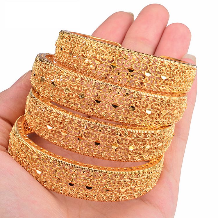 Ethiopian Bangle Women,Arab Chain Middle Eastern Gold Color African Jewelry
