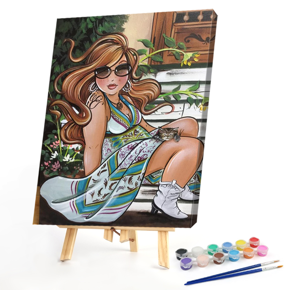 

40*50CM - Paint By Numbers - Fat Lady, 501 Original