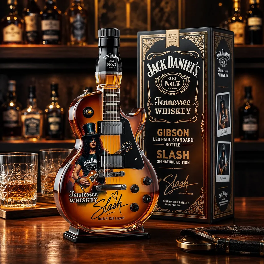 🎁 Father's Day 49% OFF &ndash; 👨&zwj;🎤🤘Appetite for Rock: Vintage Sunburst Guitar Figurine Spirit Bottle🎸✨