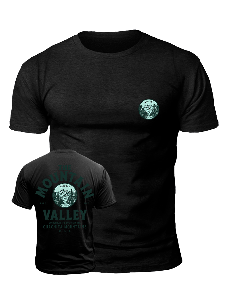 Men's The Mountain Valley Print Casual Short Sleeve T-shirt