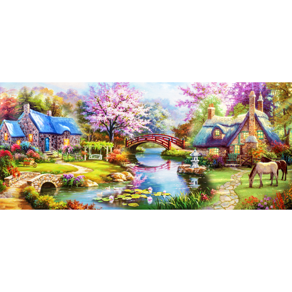 

House - Round Drill Diamond Painting - 50*100CM (Big Size), 501 Original