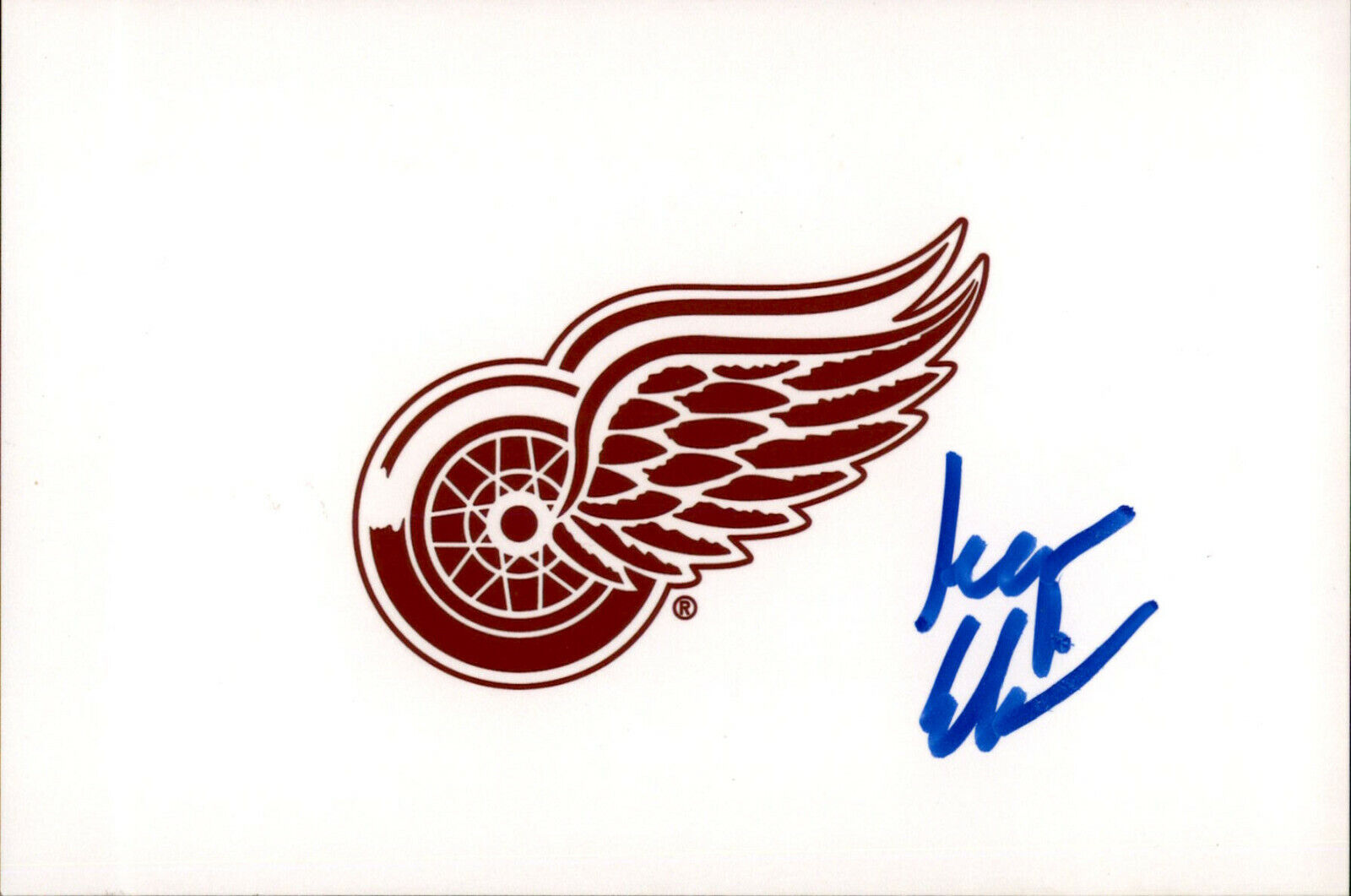 Jesper Eliasson SIGNED 4x6 Photo Poster painting TEAM SWEDEN / DETROIT RED WINGS #4