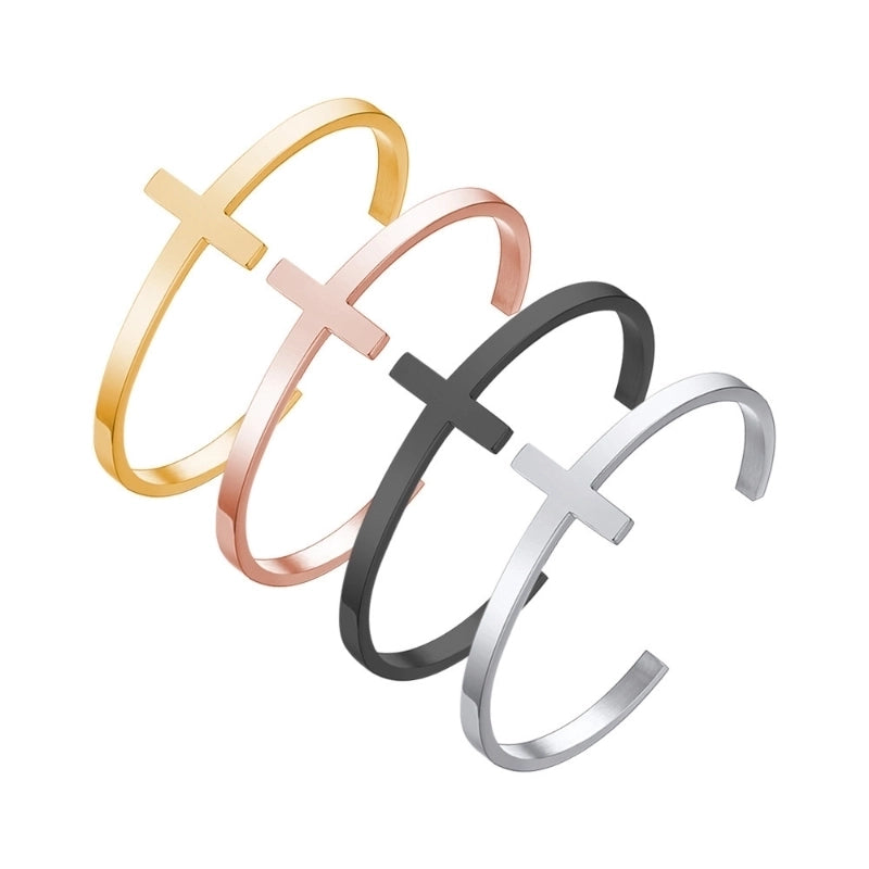Minimalist Geometric 304 Stainless Steel Bangle In Bulk