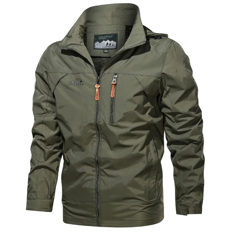 Men's Outdoor Waterproof And Windproof Hooded Jacket / [viawink] /
