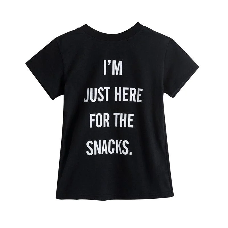 Black White Tees For Girl Boys T-shirts Short Sleeve Summer Clothes Cartoon Unicorn Unisex Tops Girl T shirts 3-8T Kids Clothing