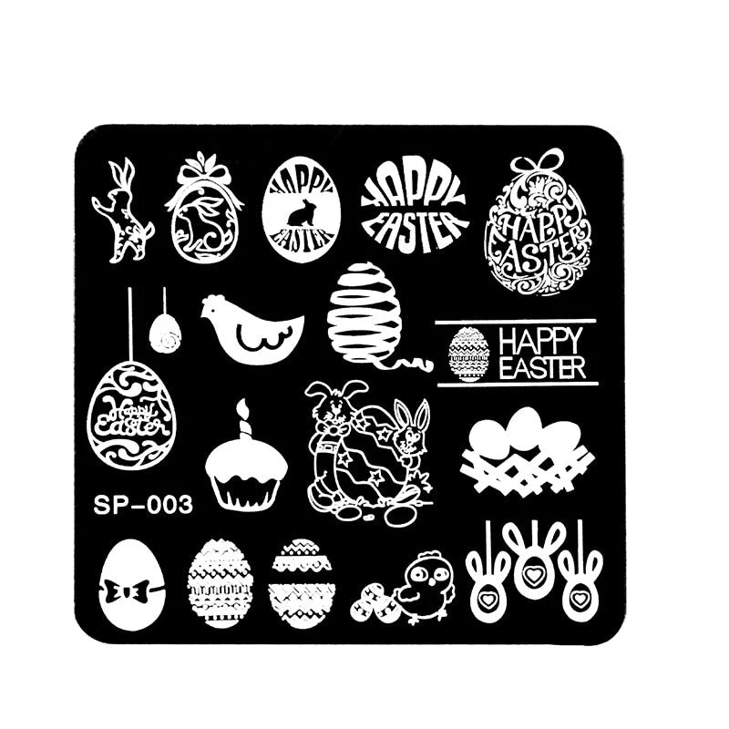 Nail Stamping Plates Cartoon Stamping Plate  SP Design Nail Art Image Plate Equipment Stamp Stamping Plates Manicure Template-Nail Inspo