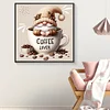 Diamond Painting-DIY Full Round Drill Coffee Gnome