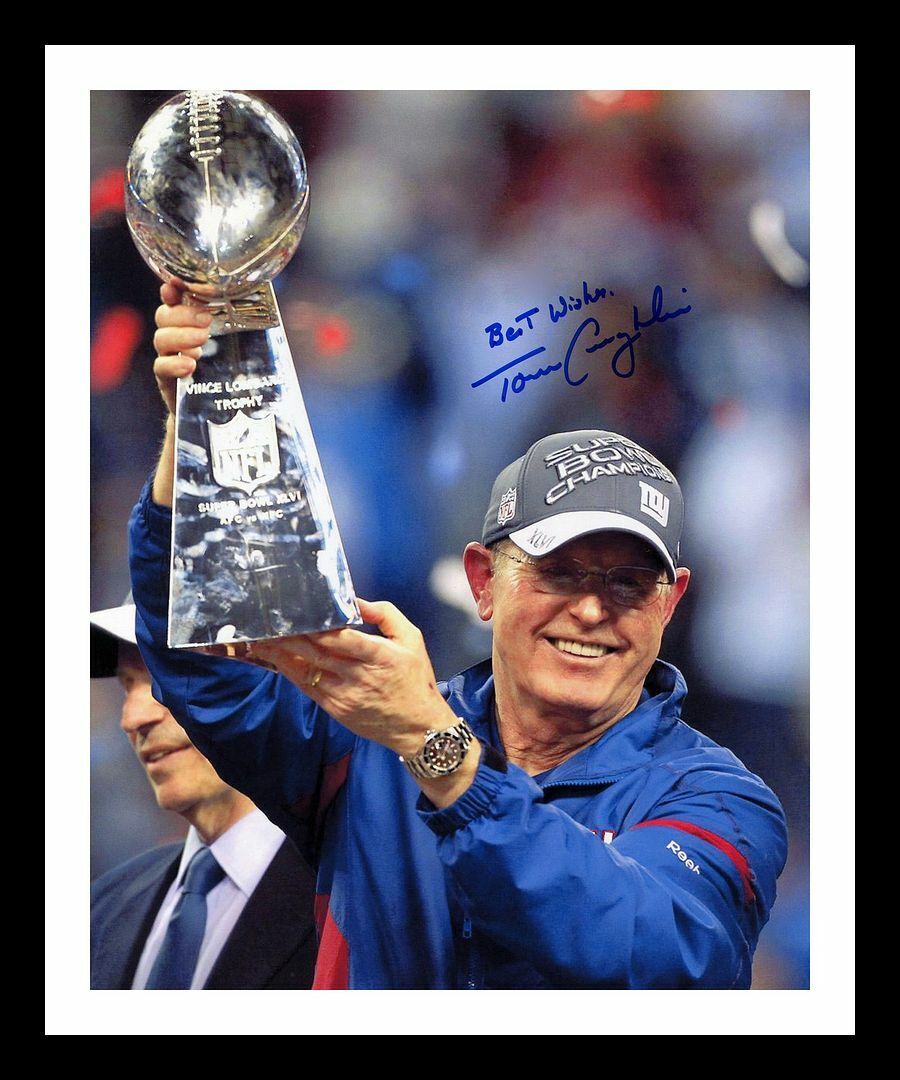 Tom Coughlin - New York Giants Autographed Signed & Framed Photo Poster painting