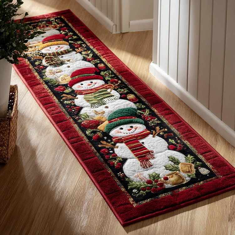 Holiday Snowman Runner Carpet NCU0HH1078