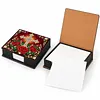 PU 5D Pearl Diamond Painting Kit Note Box DIY Diamond Art Notepad Box with 160 Sheets of Paper (Cross)