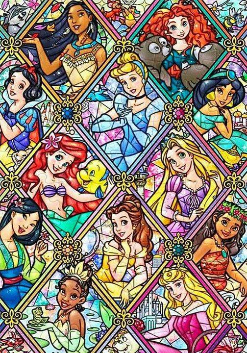 Disney Princess 11CT Stamped Cross Stitch (50*70CM) gbfke