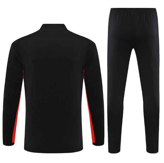 23/24 Liverpool Half-Pull Training Suit Red Black Football Jersey Set Thai Quality