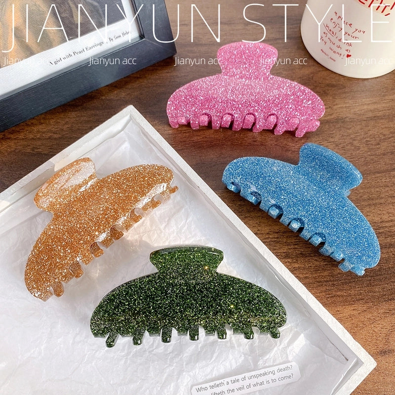 Casual Elegant Lady Women’s Solid Color Arylic Hair Claws