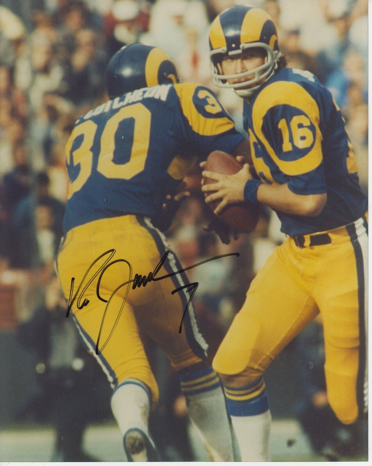 Ron Jaworski #1 8x10 Signed Photo Poster painting w/ COA Los Angeles Rams -