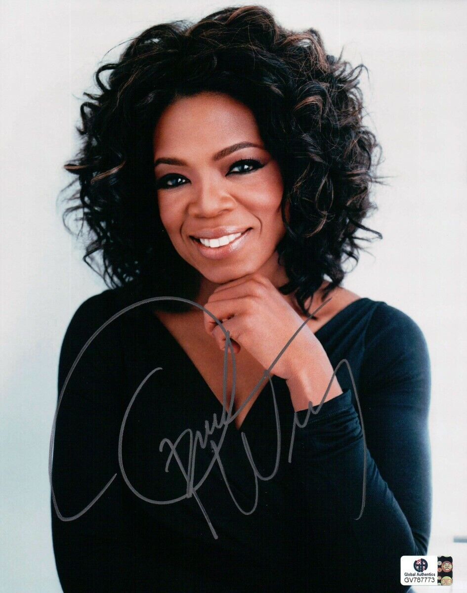 Oprah Winfrey Signed Autographed 8X10 Photo Poster painting Silver Ink Sexy Close-Up GV787773