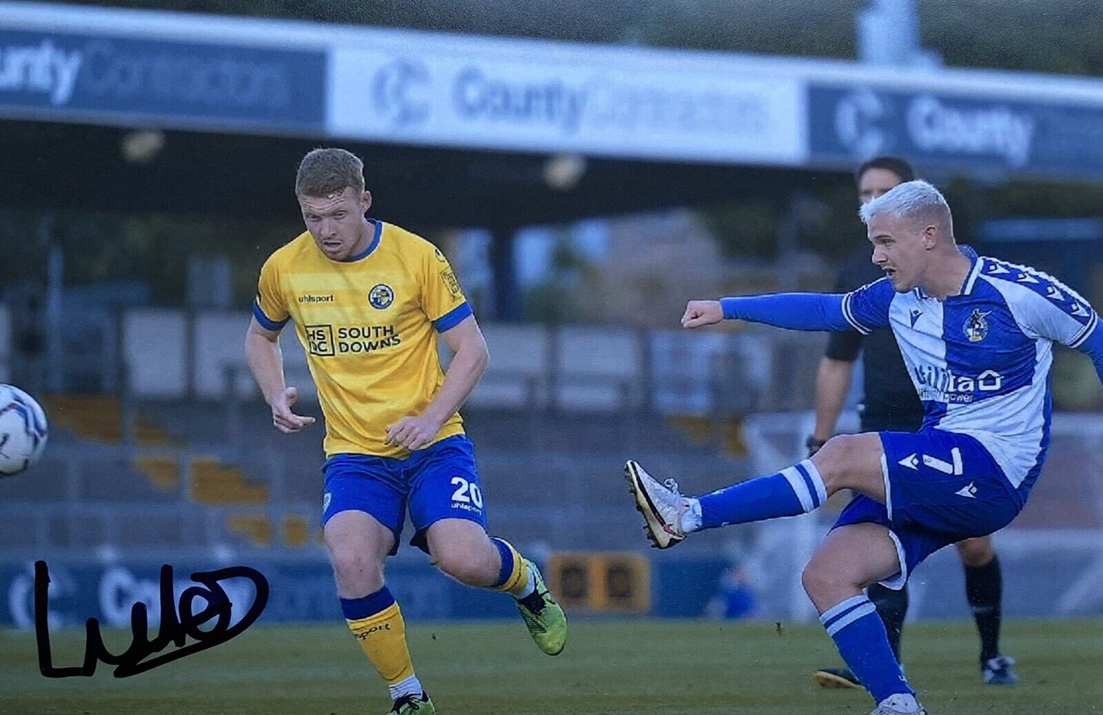 Luke Thomas Genuine Hand Signed Bristol Rovers 6X4 Photo Poster painting 3