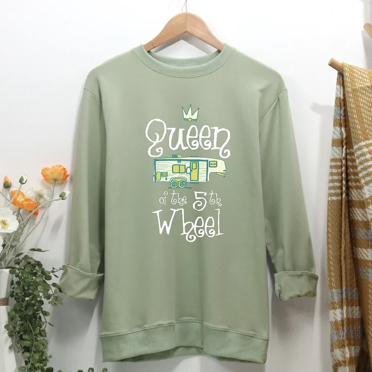 Queen of the 5th Wheel Women Casual Sweatshirt-Annaletters