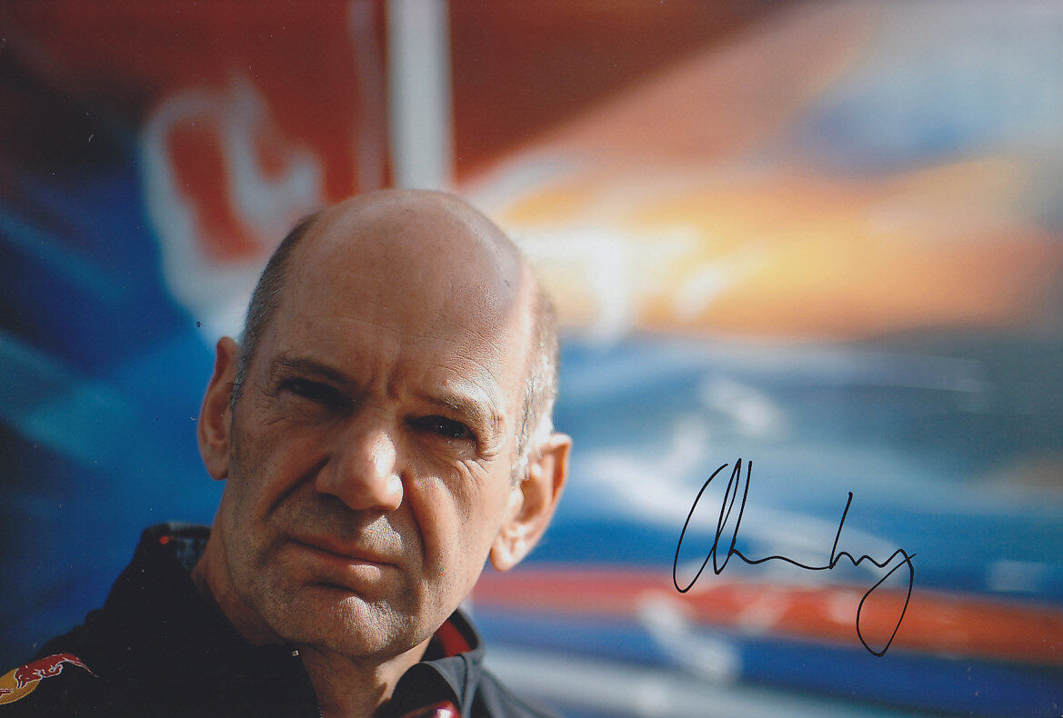 Adrian Newey Hand Signed Red Bull Photo Poster painting 12x8 2.