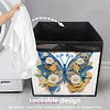 (US Local)DIY Diamond Painting Storage Box Canvas Organizer Box Diamond Painting Kit (E)
