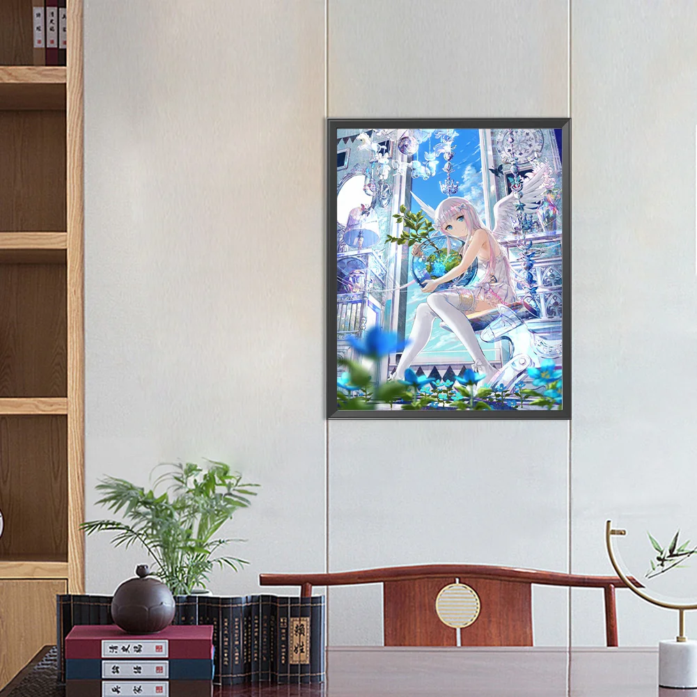 Full Round Diamond Painting 40*50cm - Girl Angel