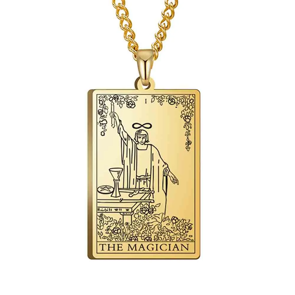 Luo brand square necklace