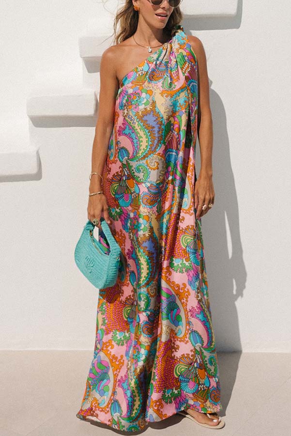 boat neck dress maxi BOAT NECK FLOWER RUCHED MAXI DRESS IN RED | CULT MIA
