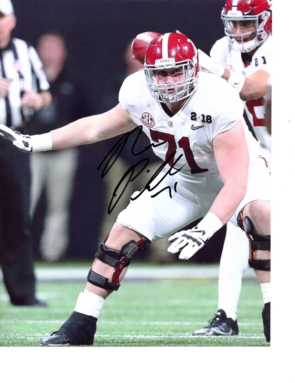 Ross Pierschbacher Alabama Crimson Tide signed autographed 8x10 football Photo Poster painting b