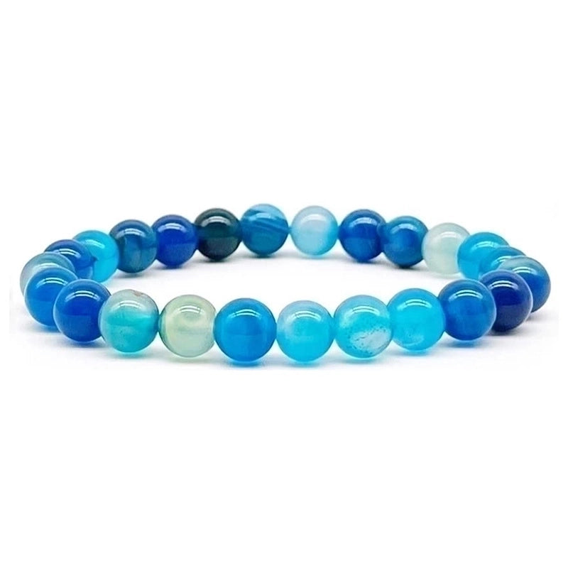 Minimalist Solid Color Natural Stone Beaded Bracelets