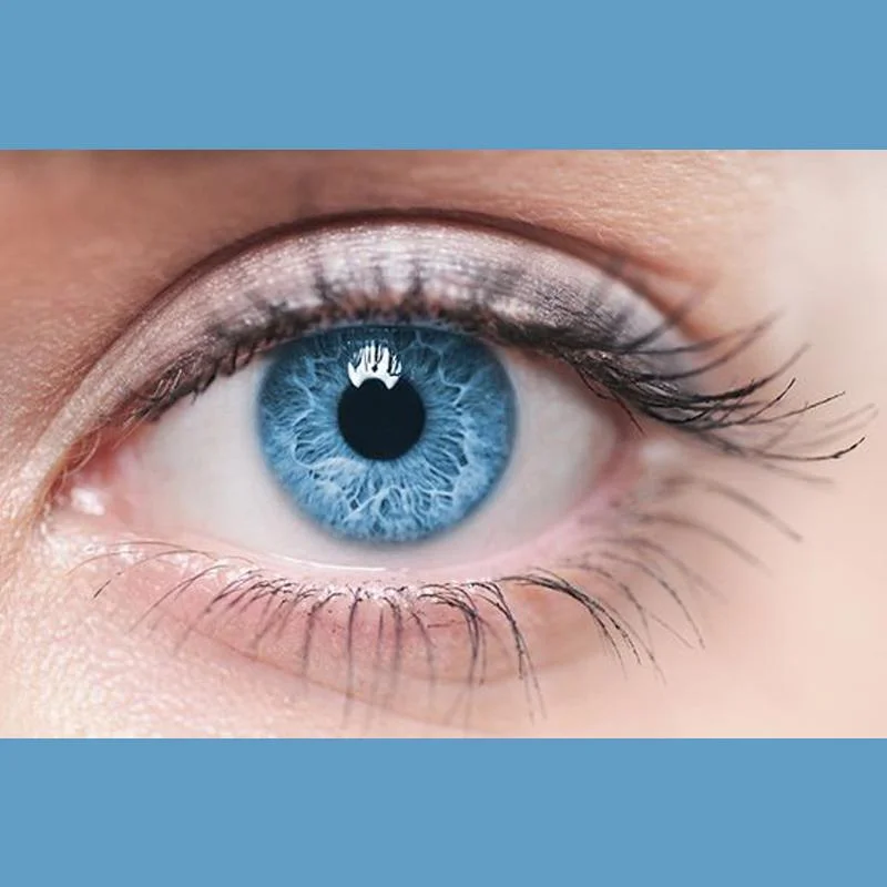 Natural brilliant blue (12 months) contact lenses