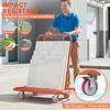 [US Local Warehouse] Heavy Duty Drywall Sheet Cart Panel Dolly Wooden Board Trolley Flatbed Handcart