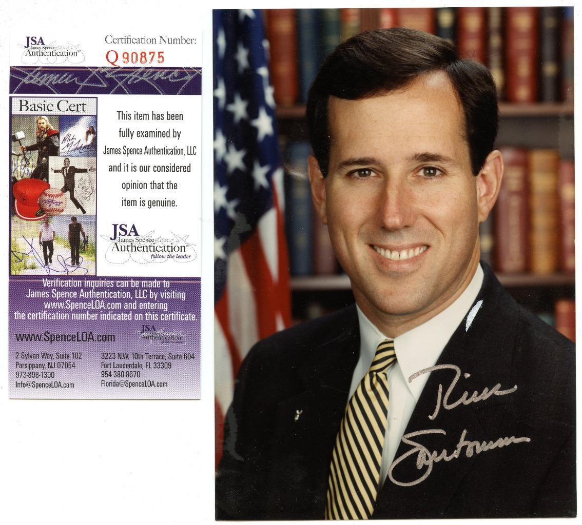 Rick Santorum Autographed Signed Photo Poster paintinggraph JSA COA 2016 Presidential Candidate