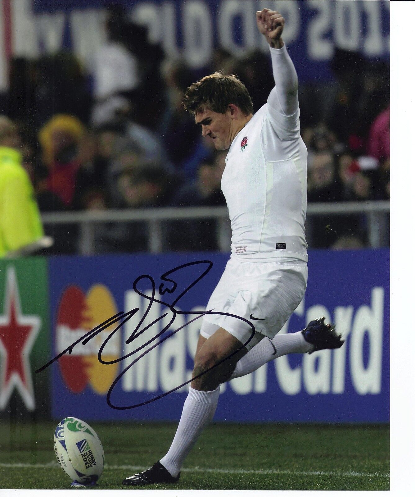 Toby FLOOD Genuine Hand Signed 10X8 Photo Poster painting England & Leicester (2353)