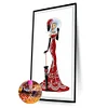 Diamond Painting -DIY Round Drill Dress Lady(60*30 CM)