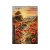 (US Local)Poppy-11CT Stamped Cross Stitch Kit(40x60cm)