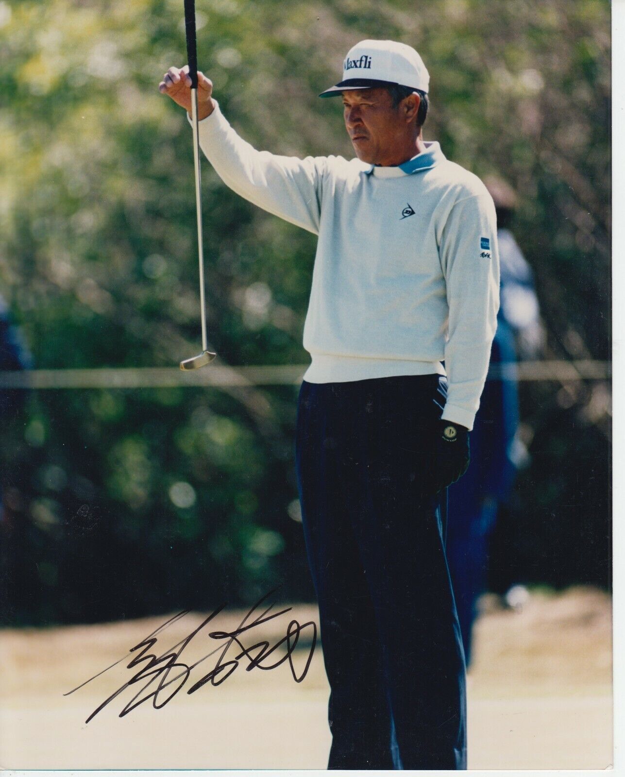 Isao Aoki 8x10 Signed Photo Poster painting w/ COA Golf #1