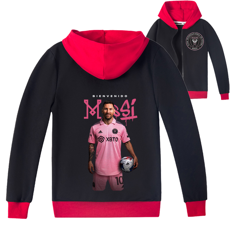 Mayoulove Messi Zip-Up Jacket for Kids - Unisex Soccer Hoodie, Perfect for Boys  Girls, Football Fans Must-Have-Mayoulove