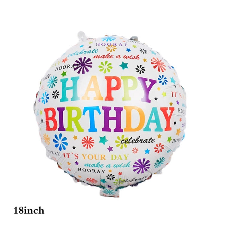 50 Pieces Birthday Letter Aluminum Film Party Balloons 1 Piece