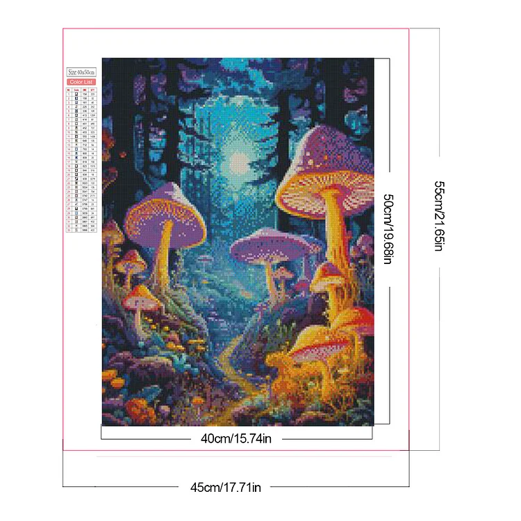 Mushroom Forest - Full Round - Diamond Painting (30*40cm)