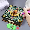 Bee Leather Diamond Painting Memo Pad Holder Mosaic Kit for Adults Beginners