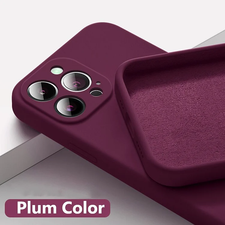 Original Square Liquid Silicone Phone Case For IPhone 15 14 13 12 11 Pro Max Plus Mini Plus XS Max Fashion Soft Bumper Cover
