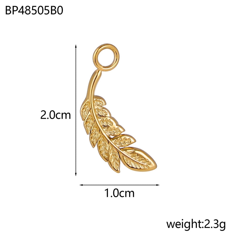 1 Piece 20*32mm Titanium Steel Zircon Starfish Ocean Shell Pendant Jewelry Accessories