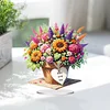 (US Only)Acrylic 2D Flat Print DIY Flowers Diamond Painting Art Tabletop Decorations