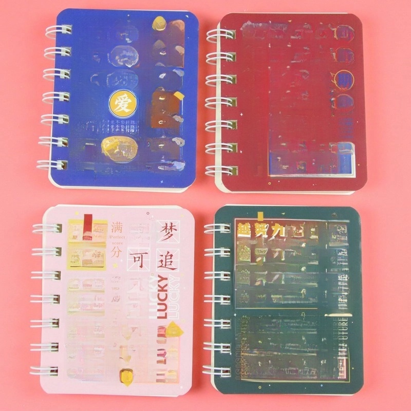 A7 Flip Coil Notebook Student Small Pocket Mini Portable Office Notepad Random 1 Piece