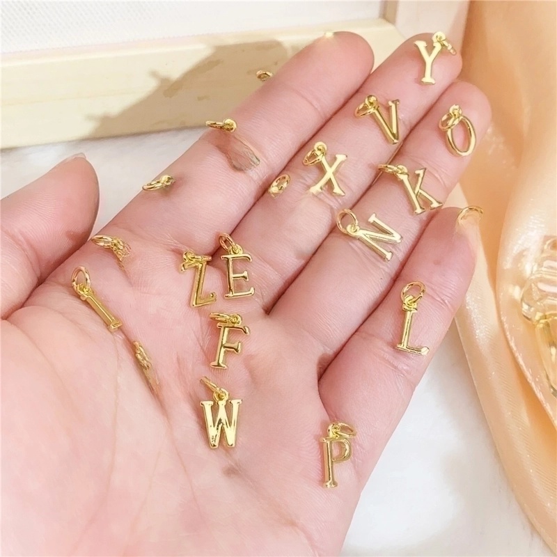 1 Piece Copper Letter Pendant