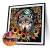 Diamond Painting -DIY Full Square Drill Indian Wolf(45*45CM)